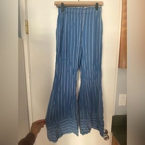 Billabong blue striped Johnny flare pants